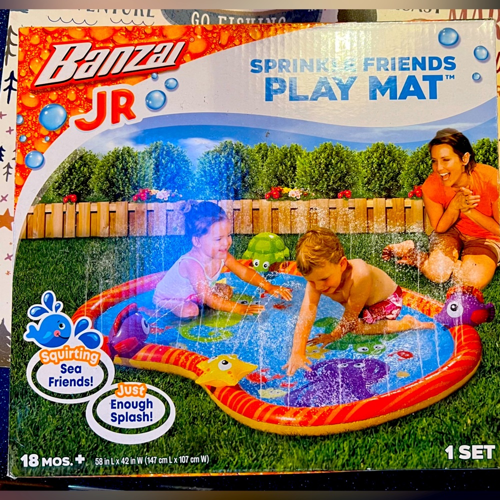 Sprinkler water play mat. Like new.